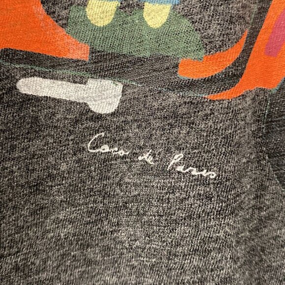 Ariat Long Sleeve Cotton Top Heathered Grey with Cartoon Motive size S - Picture 4 of 8